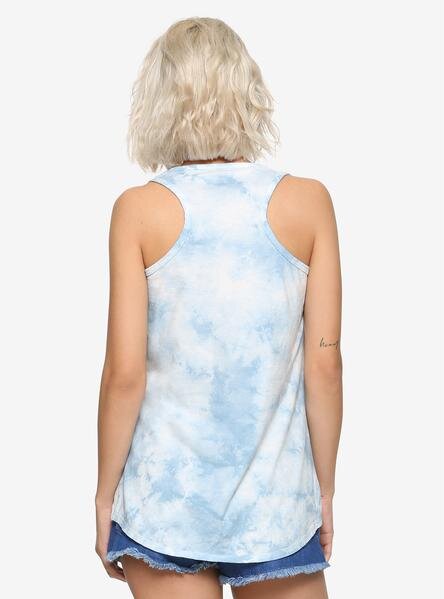 JUNIORS TIE-DYE HARRY POTTER DEATHLY HALLOWS TANK TOP