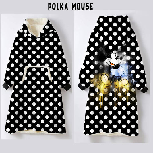 Polka Mouse Blanket Robe