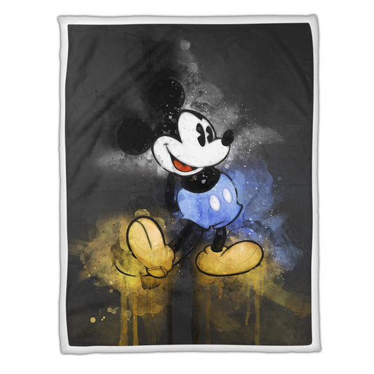 Splatter Mouse Oversized Sherpa Blanket