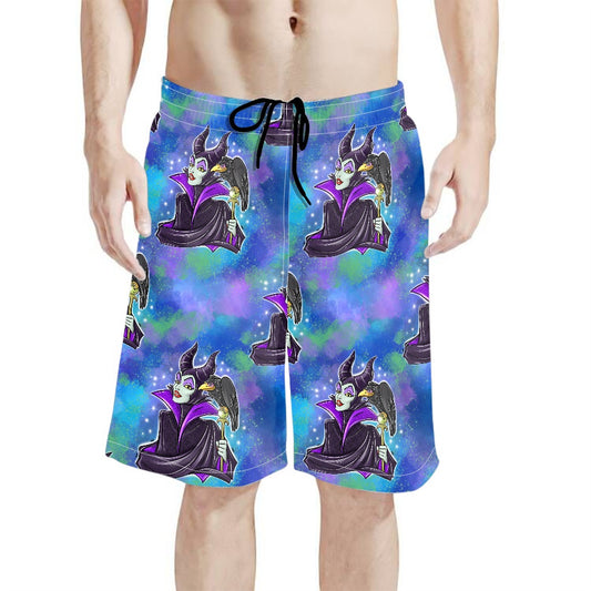 Evil Fairy All-Over Print Men's Beach Shorts