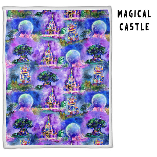 Magical Castle Oversized Sherpa Blanket