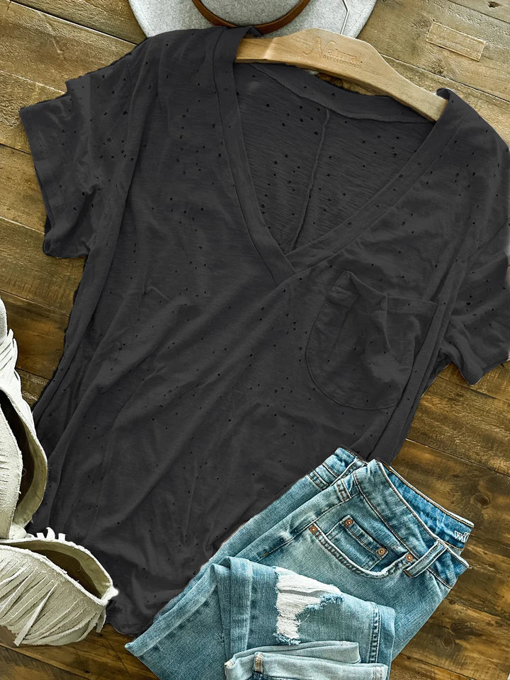 BLAKELEY Distressed Boyfriend Tee