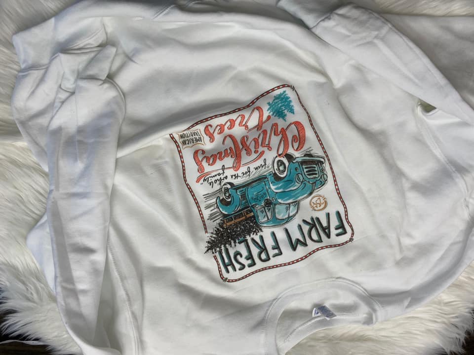 Farm Fresh Christmas Tree Sweatshirt