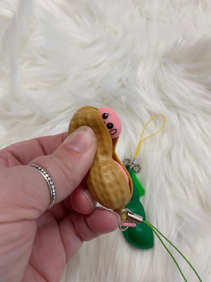 Pea or Peanut Popper Keychain