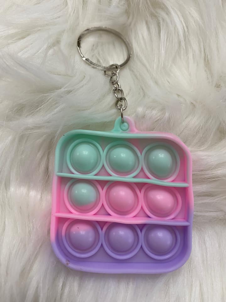 Square Popper Keychain