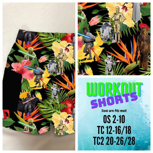 Tropical SW Workout Shorts