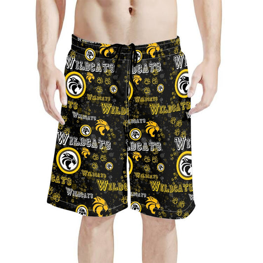 Wildcats All-Over Print Men's Beach Shorts