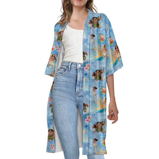 Island Girl Women's Half Sleeve Kimono Cardigan