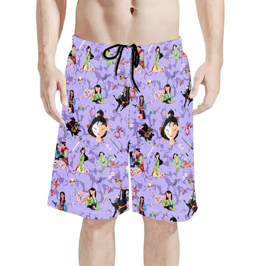 Worth Fighting For All-Over Print Men's Beach Shorts