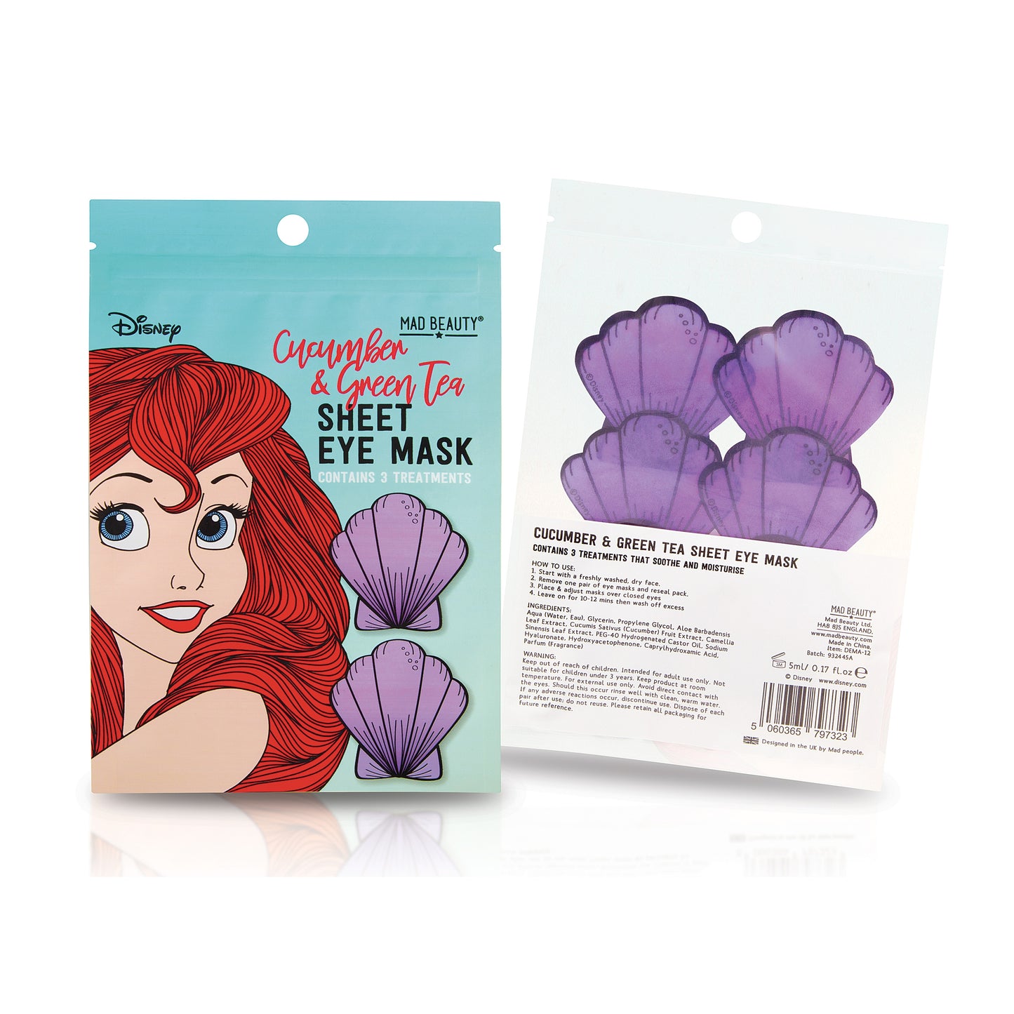 MadBeauty- Disney Eye Masks- Ariel