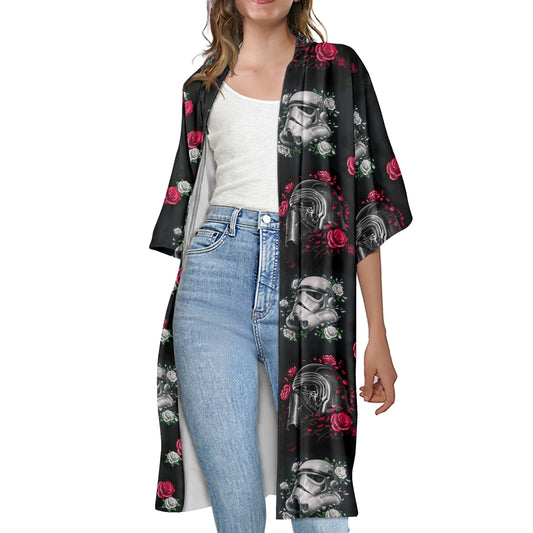 Kylo Troopers Women's Half Sleeve Kimono Cardigan
