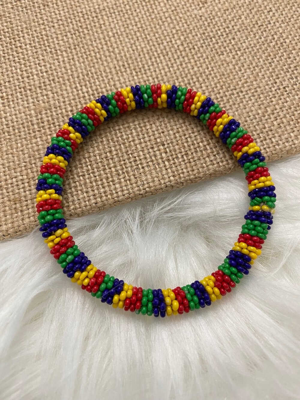 Nepal Glass Bead Roll-on Bracelet (10 styles)