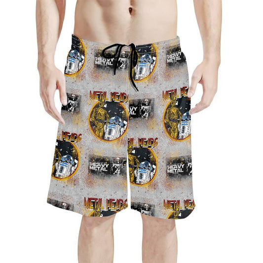 Metal Heads All-Over Print Men's Beach Shorts