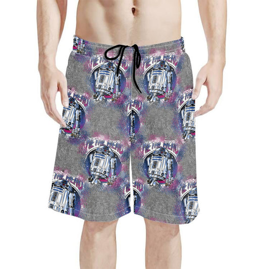 Rollin Metal All-Over Print Men's Beach Shorts