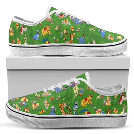 Spring Winnie Canvas  Skate Shoes (Tongue Customizable）