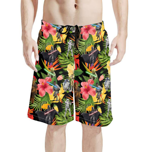 Tropical SW All-Over Print Men's Beach Shorts