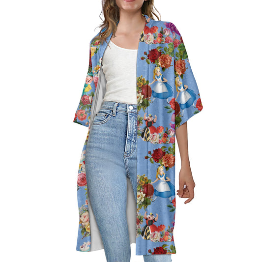 Wonderland Women's Half Sleeve Kimono Cardigan