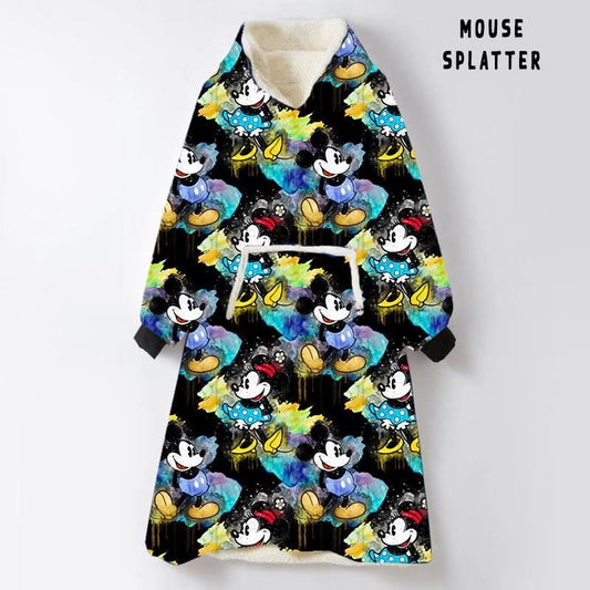 Mouse Splatter Blanket Robe