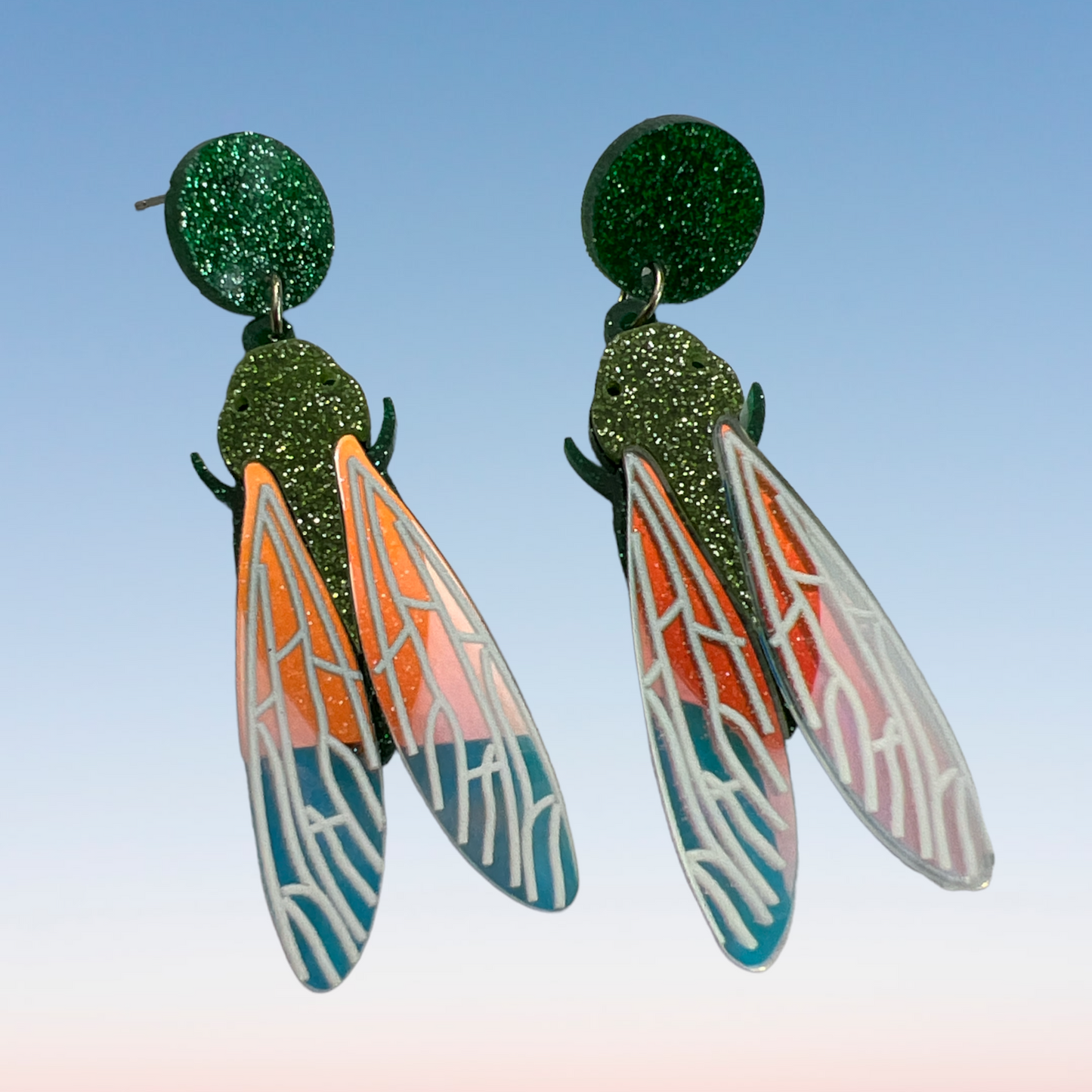 Cicada Acrylic Earrings