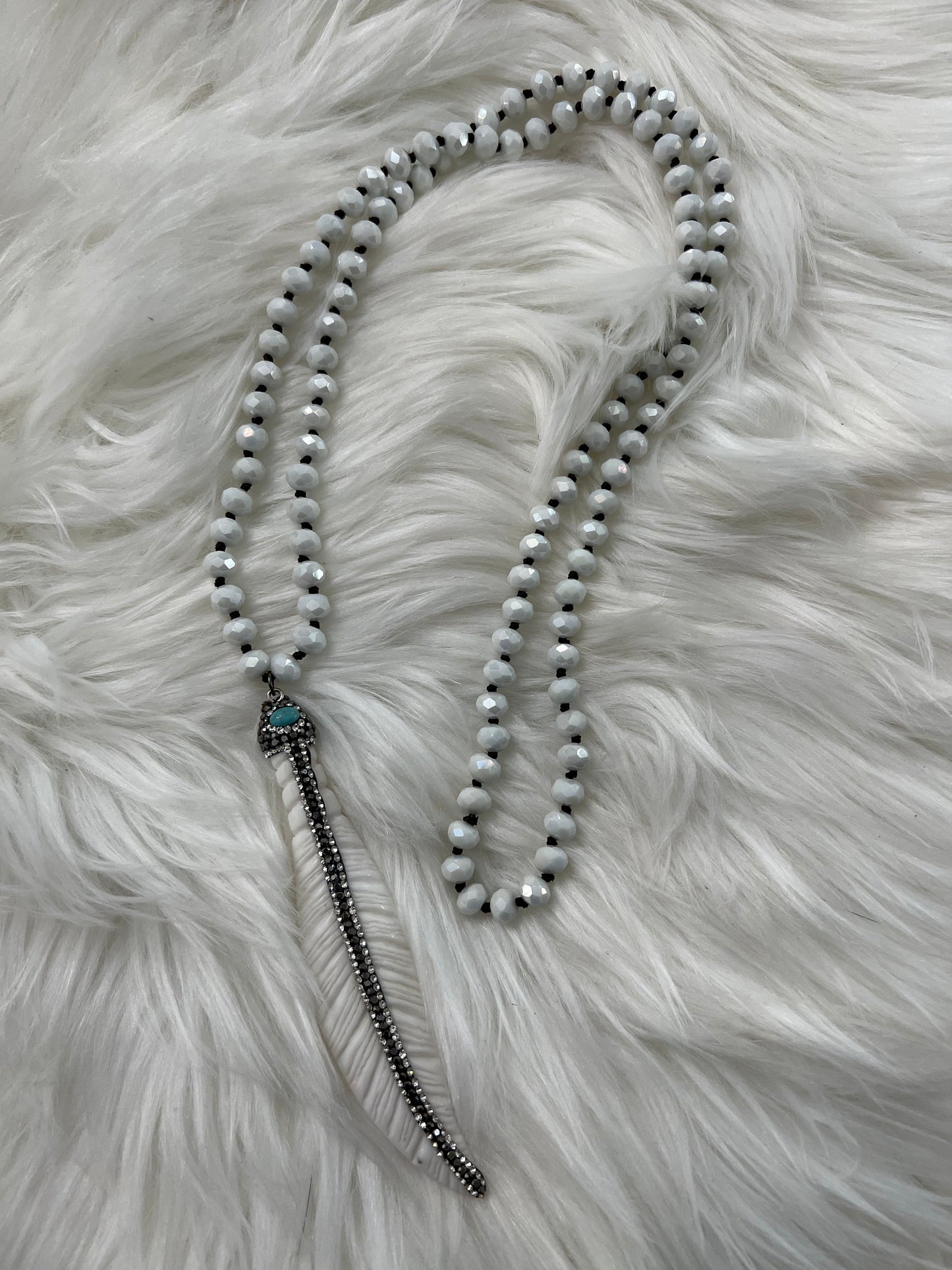 White Statement Piece Necklaces-Kate Tuesday