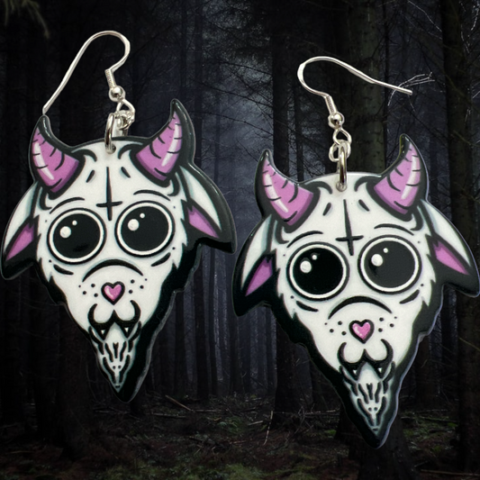 Baphomet- Spooky Earrings