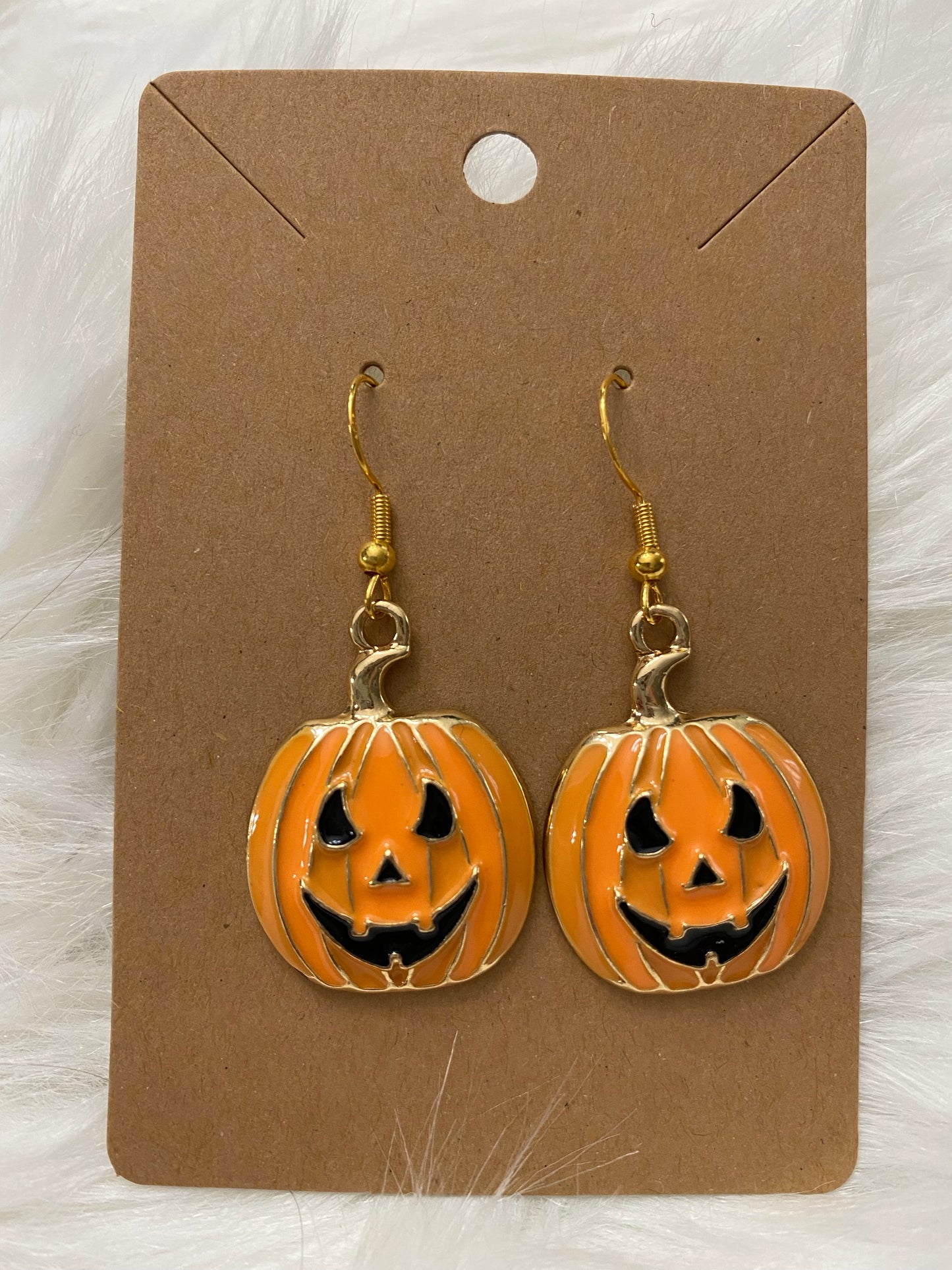 Enamel Pumpkin Earrings