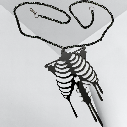 Ribcage Acrylic Necklaces