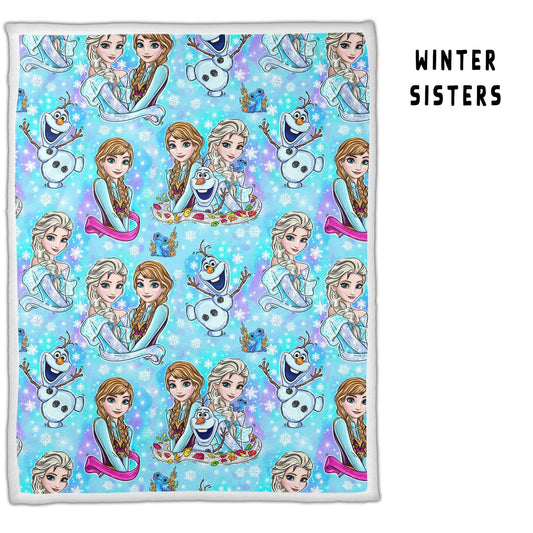Ice Sisters Oversized Sherpa Blanket