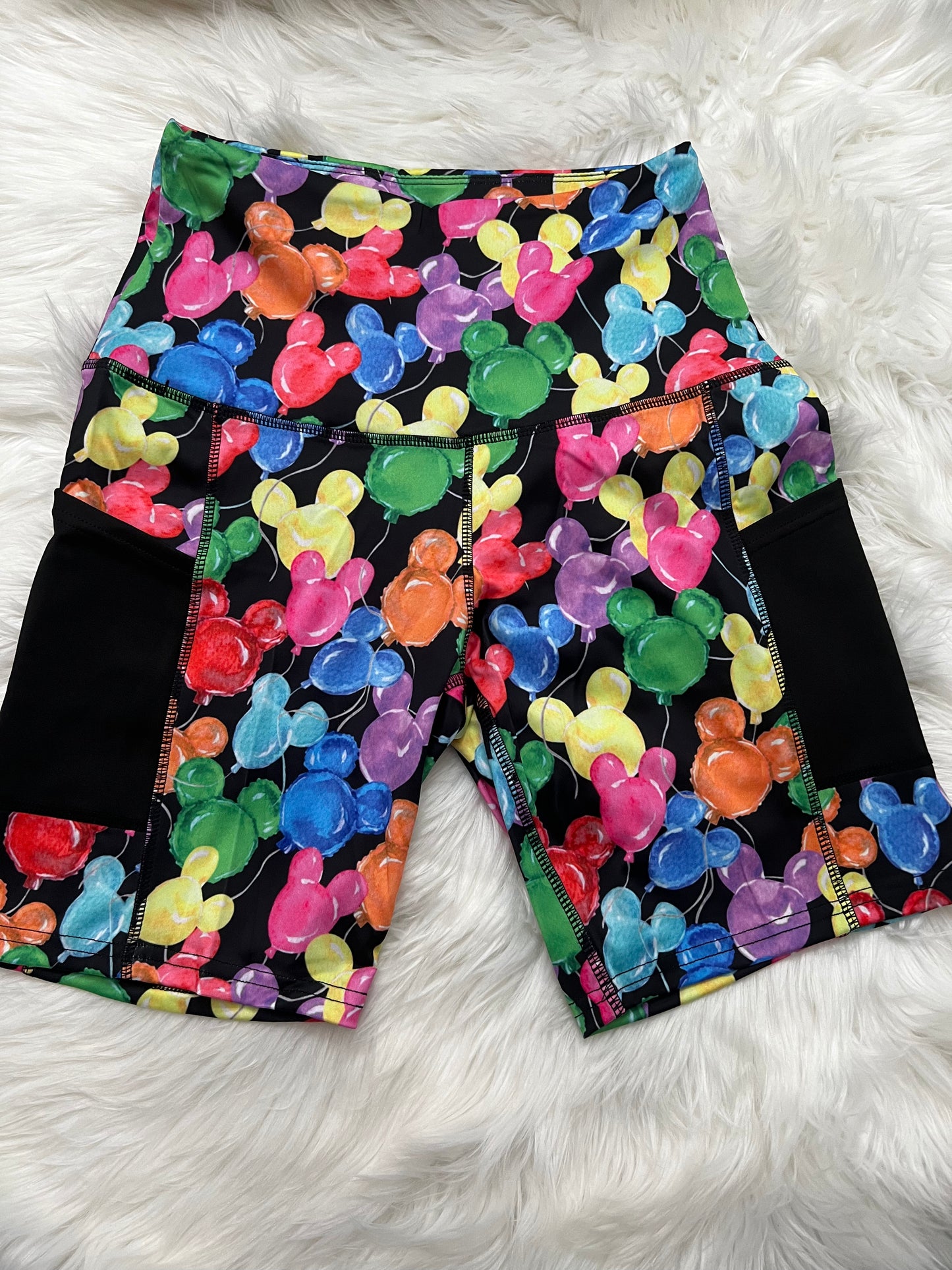 Mouse Balloons Workout Shorts