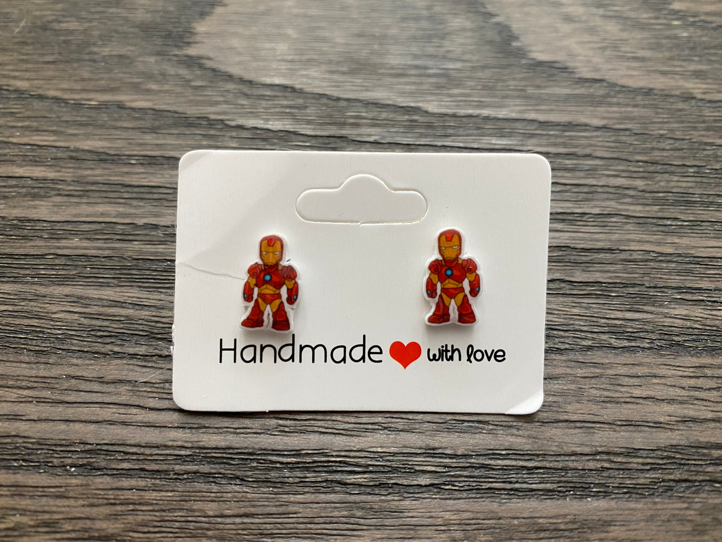 Magical Stud Earrings- Iron Hero