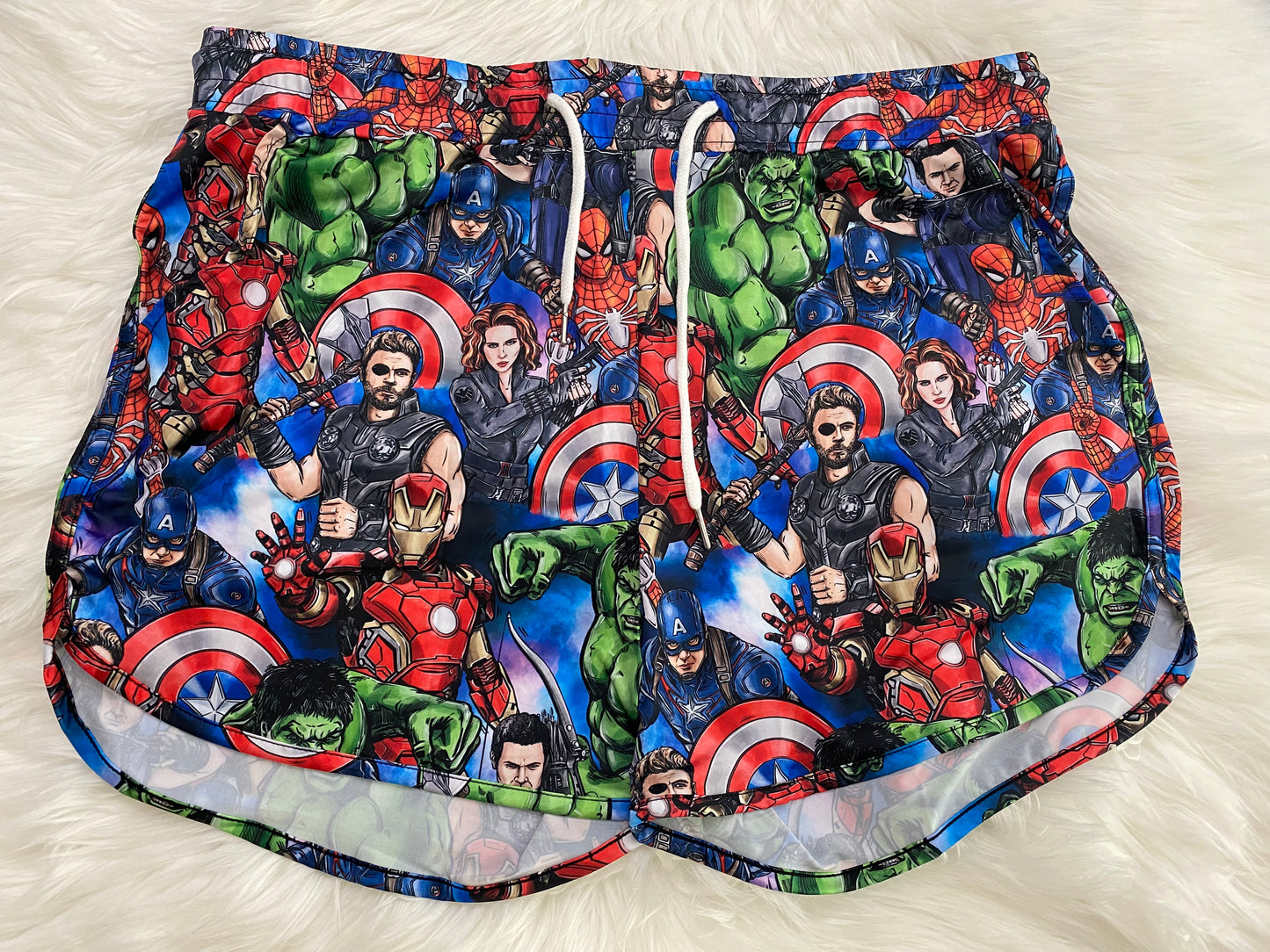 Heroes Sketch Athletic Running Shorts