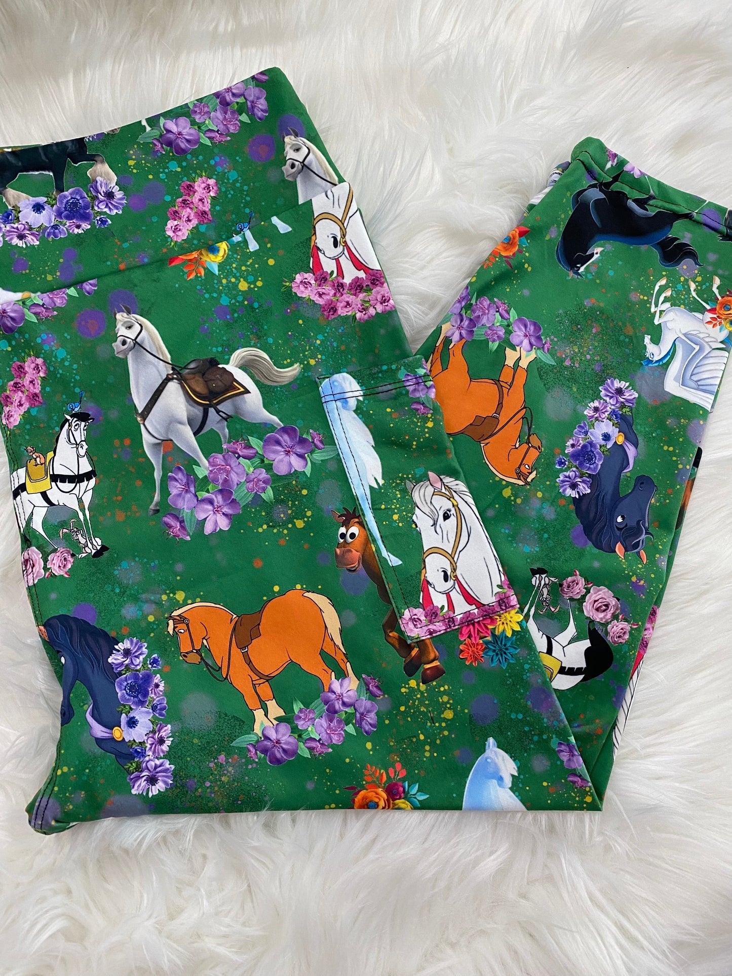 Favorite Horses - Kid Legging Capri with Pockets