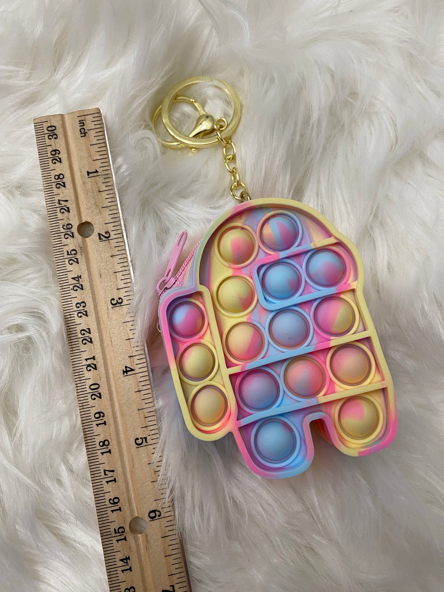 Among Us Popper Coin Purse Keychain