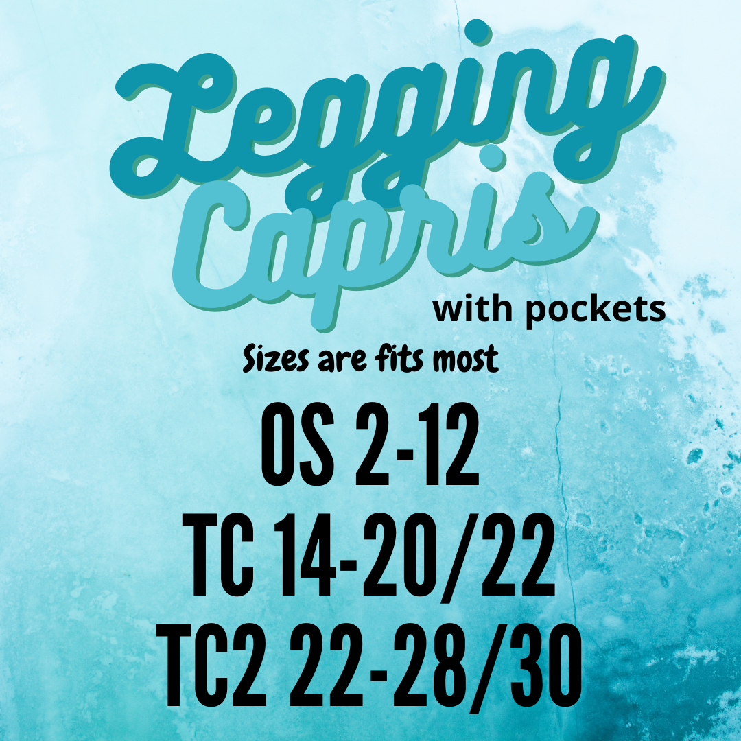 Floral Cheetah Mouse- legging capri with pockets