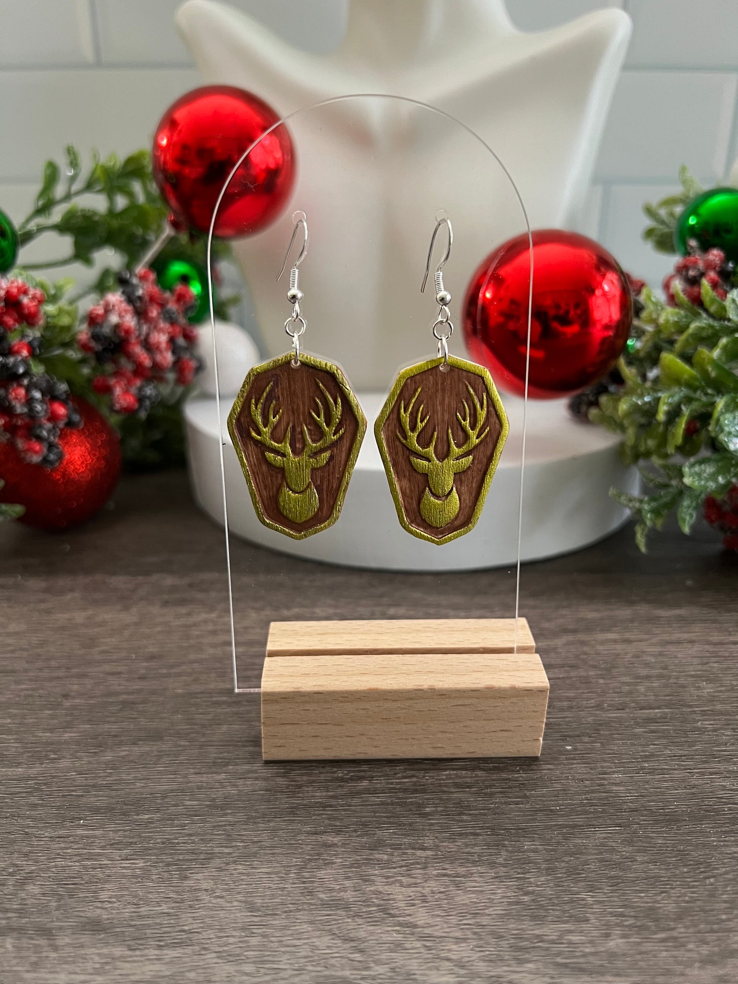 Golden Stags- Merry Collection- Hook Earring