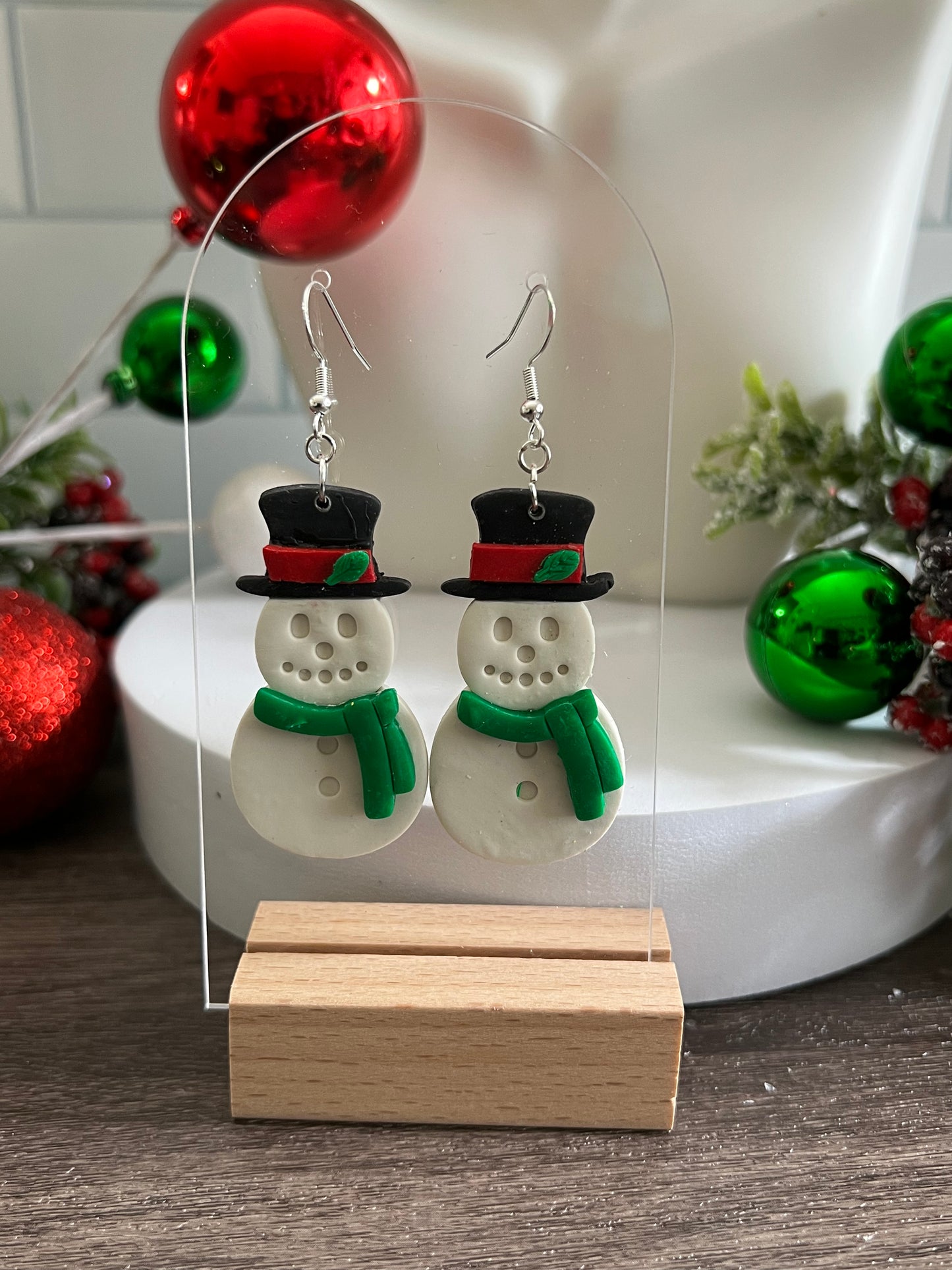 Snowman- Merry Collection- Hook Earring