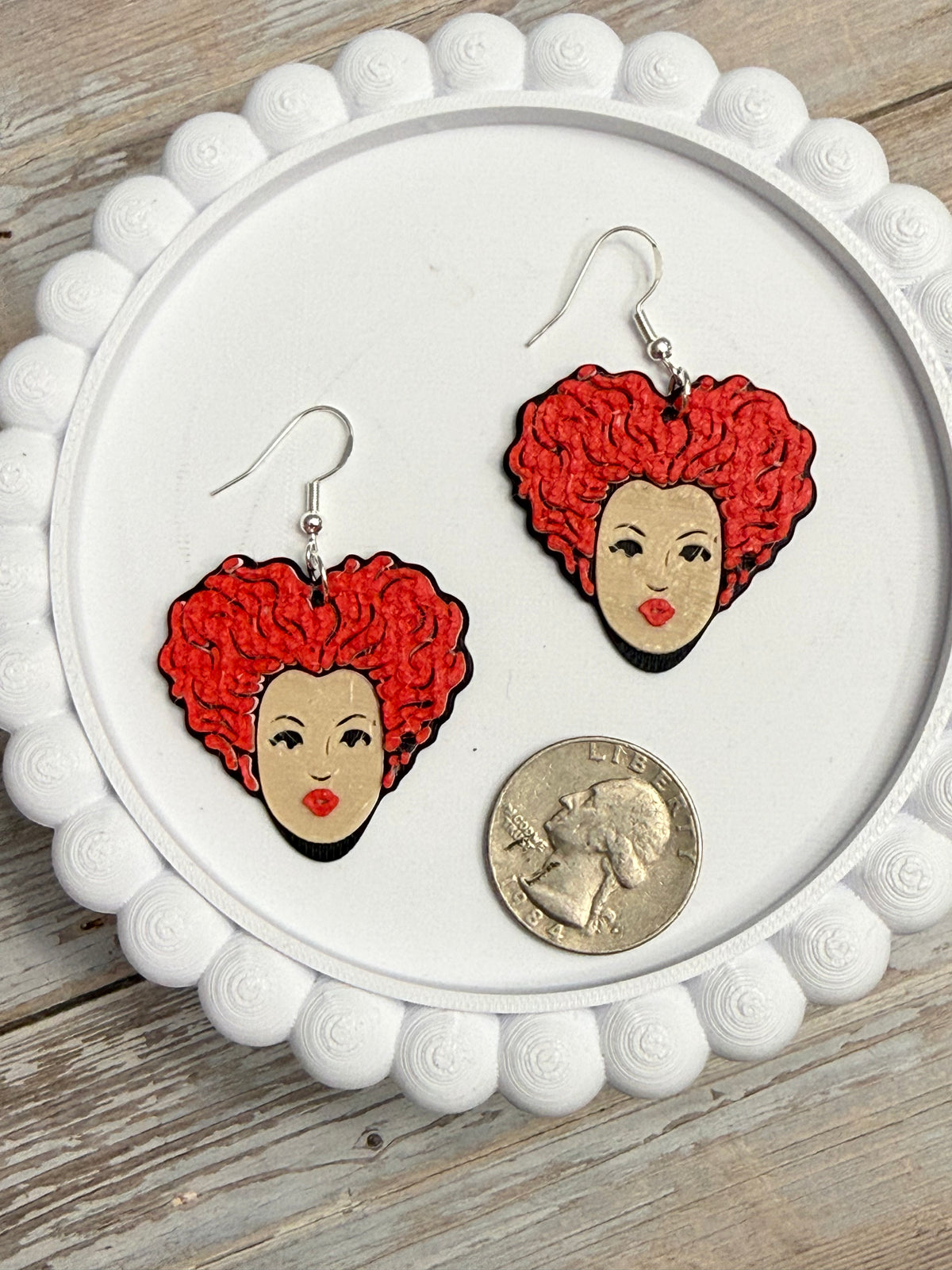 Sisters- Winnie - 3D Printed Earrings - Halloween