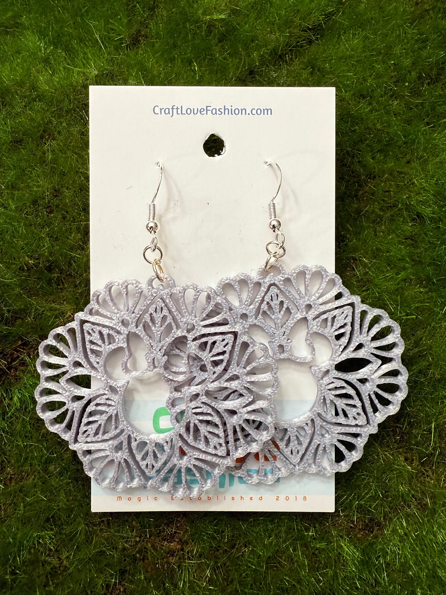 Mouse Lace- 3D Printed Earrings