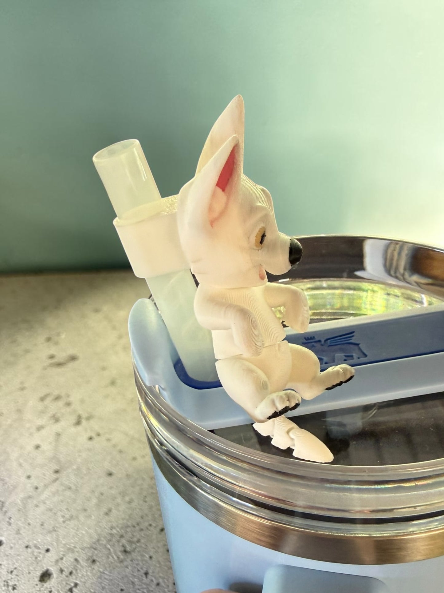 Super Bark- Straw Buddy- 3D Printed