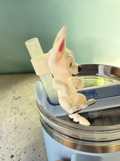 Super Bark- Straw Buddy- 3D Printed