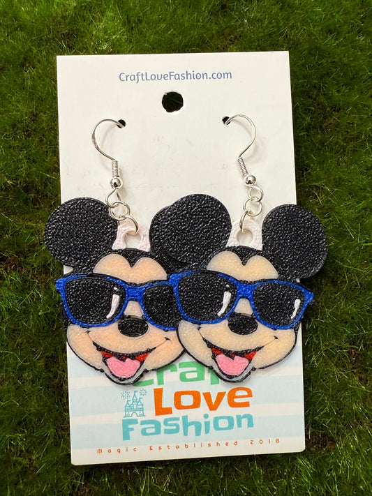 Mouse Sunnies- 3D Printed Earrings