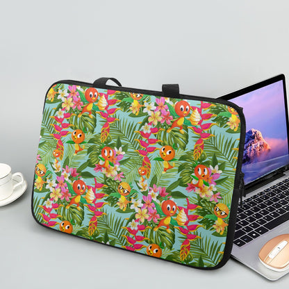 Tropical Orange Bird Laptop Sleeve
