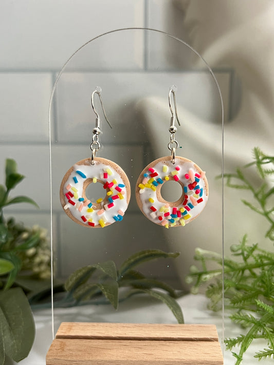 Sprinkle Donut- Hook Earring