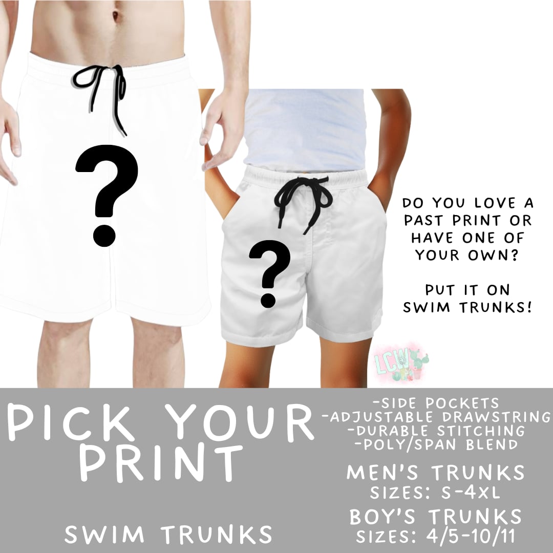 Batch #581 - PYP Football - Closes 9/4 - ETA Early Nov - Pick Your Print Boys' & Men's Swim Trunks