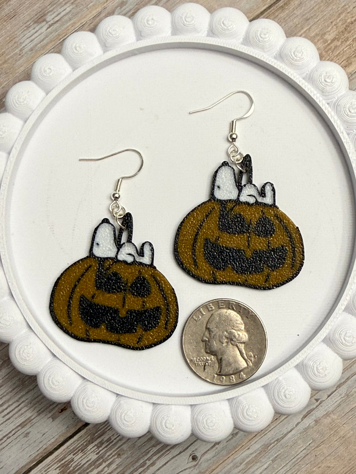 Pumpkin Greatness- 3D Printed Earrings - Halloween