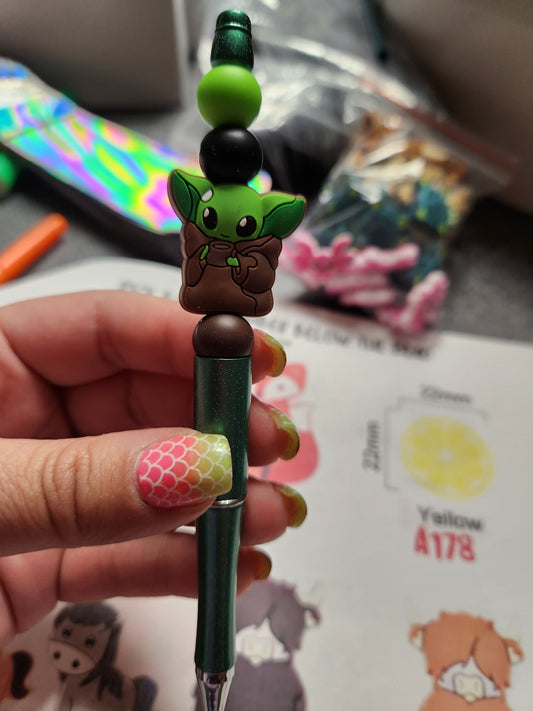 Baby Y w/ Mug Silicone Beaded Pen or Keychain