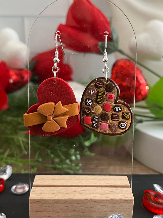 Chocolate Box- Valentine’s- Hook Earring