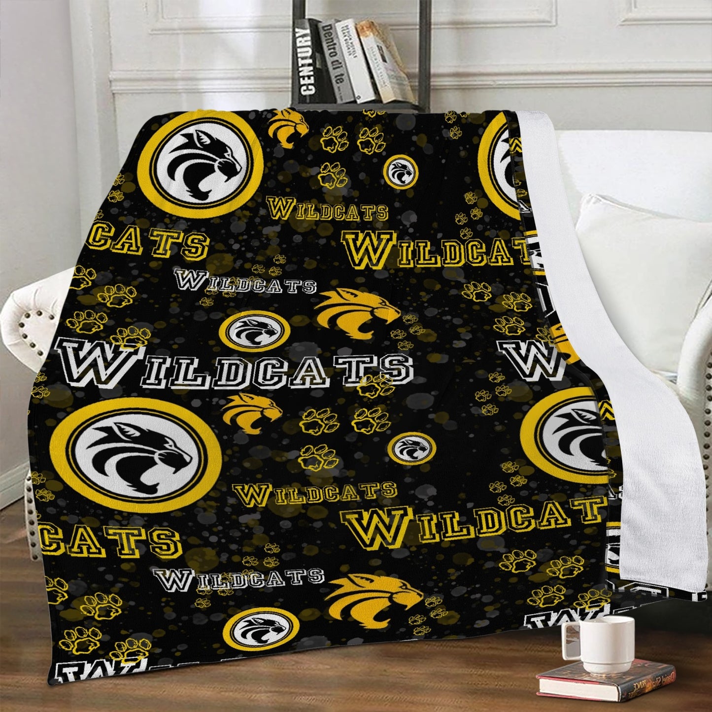 Wildcats Dual-sided Stitched Fleece Blanket