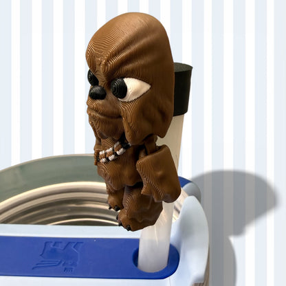 Chewie- Straw Buddy- 3D Printed