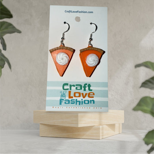 Pumpkin Pie- 3D Printed Earrings